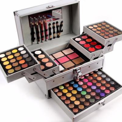 China Miss Rose Makeup Artist 132 Full Color Waterproof Eyeshadow Palette Fashion Women Cosmetic Case Makeup Palette Concealer Blusher for sale