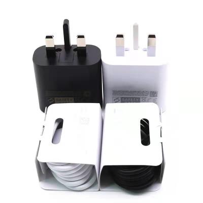 China Mobile Phone UK Plug Super Fast Charger For Samsung Galaxy S20/S21/Note10 for sale