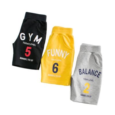 China Student School Sports Shorts Sweater Sustainable Cotton Print Kids Shorts Boys Clothing Summer Casual Wear for sale