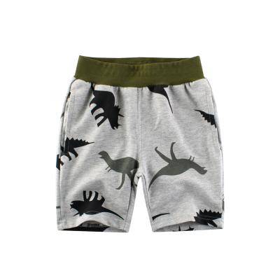 China Sustainable Sweater Cotton Dinosaur Print Kids Shorts Boys Clothing Summer Casual Wear for sale