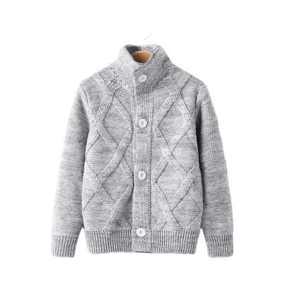 China Sustainable Fashion Kids Boy Clothing Knit Sweater Children Clothes Winter Long Sleeve Cardigan for sale