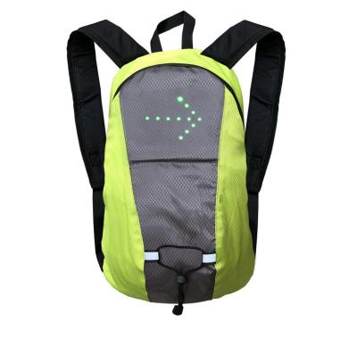 China With USB Security Wholesale LED Outdoor Recycling Flashing Light Reflective Smart Display Screen Led Backpack Bag for sale