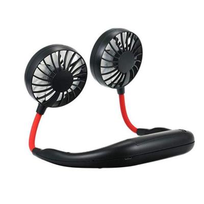 China Hanging On The Neck Portable Sports USB Charging Fan , Lazy Fan for sale