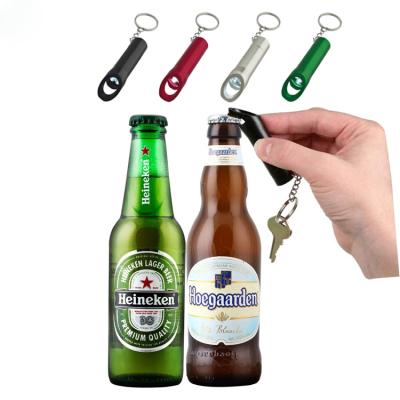 China Wholesale Metal Mini Bottle Opener Promotional Gift Keychain With Logo for sale