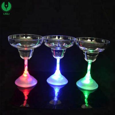 China Promotion Party Supply LED Light Glass Cups LED Plastic Class Juice Margarita Cocktail Bar Drinking Cup for sale