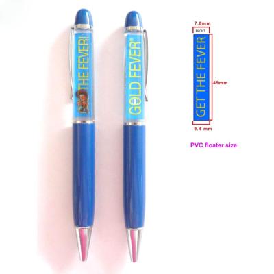 China China Factory Custom Fashion Pen Cheap Promotional Liquid Floating Ball Pen With Logo for sale