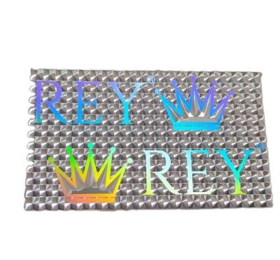 China Nickel Anti-Counterfeit Hologram Alphabet Stickers Holographic 3d Stickers Labels for sale