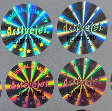 China Anti-Counterfeiting Security Stickers Holographic Logo Printing Custom Label 3d Holographic Reflective Rainbow Labels for sale