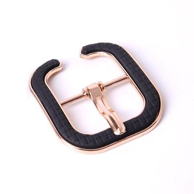 China New Style Fashion Design Bag Shoe Durable Metal Slide Square Ring Belt Shoe Buckle Parts For Women Shoe for sale