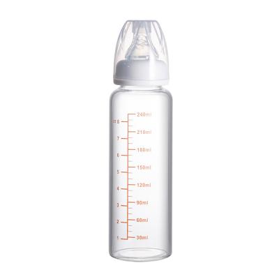 China BPA Free Export Products Hand Free Baby Bottle Feeding Glass Milk Bottle Baby Feeding Bottle for sale