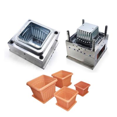 China Square Industry Injection Molding Flower Pots Landscape Basin Mold Injection Plastic Molding for sale