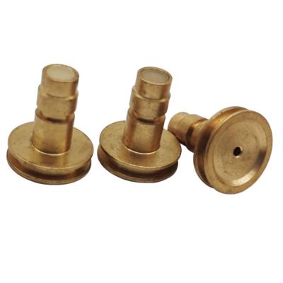 China Industrial Turning CNC Machining Copper Brass Nuts Copper Brass Parts CNC Parts for sale