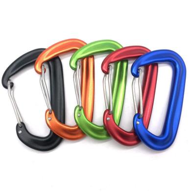 China Aluminum Alloy / Aluminum 6061 Carabiner Round Carabiner 5kn for sale