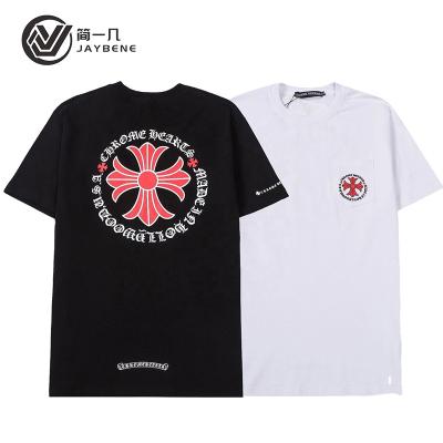 China European and American T-shirt men's printing trend summer oversized short-sleeved top can be customized with logo for sale