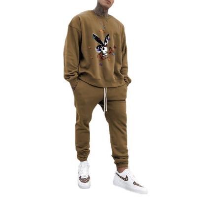 China Wholesale custom thermal printed oversized mens fall sets mens clothing sets casual mens sets two pieces for sale