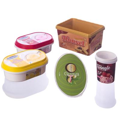 China Waterproof Eco - Friendly Food Packaging In Mold Label IML For Ice Cream Cup for sale