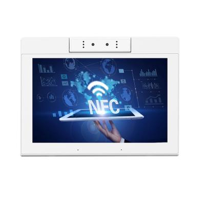 China Desktop 2GB RAM 14 Inch Android Tablet NFC POS All In One Tablet Pc 250cd/m2 for sale