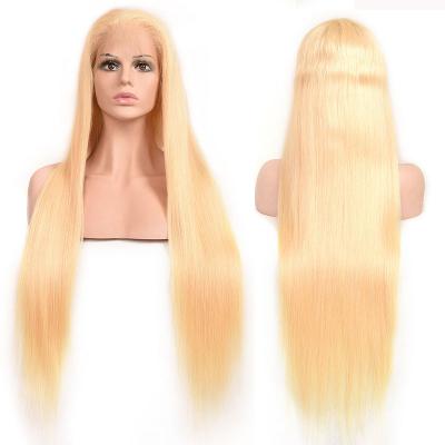 China Straight Human Hair Blonde Lace Front Wig 10inch 12inch To 26inch 30inch No 613 With 150% Density for sale