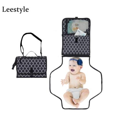 China Portable Changing Station Baby Diaper Changing Mat Easy Carry Waterproof Diaper Changing Pad Portable Changing Station Baby Changing Pad with Shoulder Strap Perfect for Moms for sale