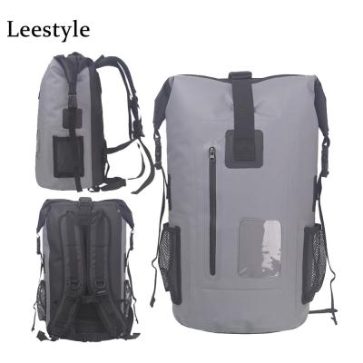 China Heavy Duty Waterproof PVC 500D Dry Backpack Floating Heavy Duty Waterproof PVC 500D Dry Backpack Floating Dry Bag Cylinder Office Dry Bag Closure With Cushioned Padded Back Pane for sale