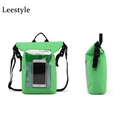 China Rolltop Office PVC Dry Bag Waterproof Backpack Waterproof Dry Bag With Window Transparent Adjustable Shoulder Strap Lightweight Waterproof Rolltop Office PVC Dry Bag Backpack for sale