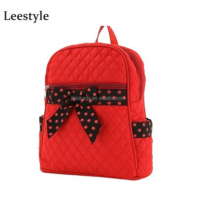 China Quilted Kids Backpack Fashion Quilted Cotton Solid Backpack For Kid Design Quilted Kids Backpack for sale