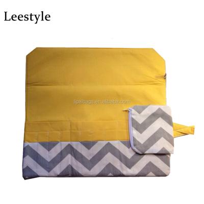 China Popular Hook Hook Case Chevron Printed Canvas Case For Hooks Set Custom Design Hook Hook Case OEM for sale