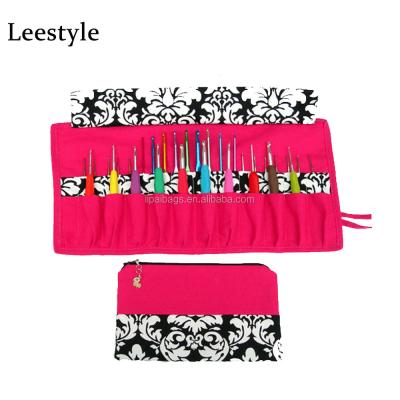 China Crochet Organizer Case Popular Crochet Roll for Hooks with Handles Crochet Organizer Case Swing Crochet Hook for sale