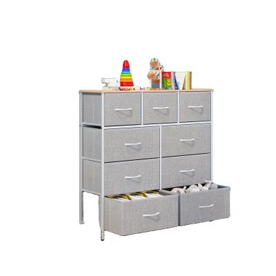 China Maxtown High Quality Adjustable Narrow (Height) White Small Tissue Drawer Unit With 9 Drawers for sale