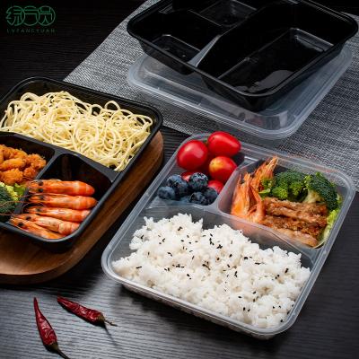 China Freshness Preservation 3 Compartment Lunch Containers150 Pack Containers Food Storage Bento Box With Lid for sale