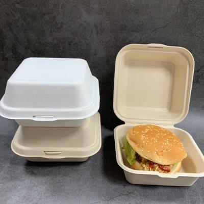 China Biodegradable Biodegradable Catering Take Away Pizza Burger Bento Meal Fast Food Packaging for sale