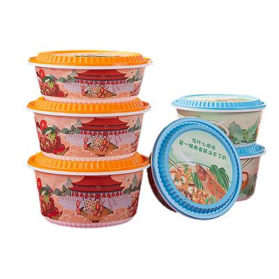 China Newest Disposable Original Factory Custom Logo Plastic Disposable Food Packaging Containers Lunch Box for sale