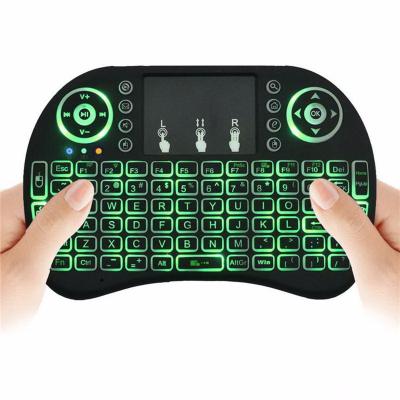 China Wholesale Rii i8 Keyboard 2.4G Backlight Keyboard Air Fly Mouse Wireless Outdoor with Handheld Touchpad for Smart TV Box for sale