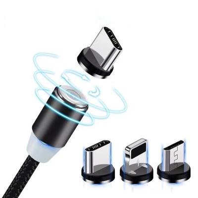 China Mobile Phone Charging Cord In Cell Phone Current Magnetic Cable For Type C Cable iPhone Magnetic USB Micro USB Charger 1 Meter 2 Meters for sale