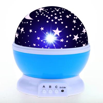 China Wholesale Modern Star Light LED Starry Night Lamp Colorful Twilight Rotating Moon Projector Star Lights For Kids for sale