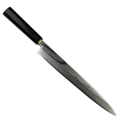 China Viable Traditional Japanese Salmon Sushi Knife Japanese Style Kitchen Shashimi Knife Damascus Steel Blade for sale