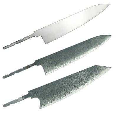 China Viable white japan mask steel makingmaterials damascus blade vg10 chef diy kitchen knife for sale