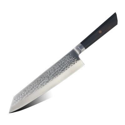 China 2019 German Amazon OEM Logo Viable Custom Ebony Octagonal Handle 1.4116 Stainless Steel Blade Chef Knife Viable For Japanese for sale