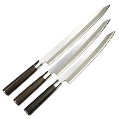 China Durable Traditional Japanese Knife Yanagiba / Sashimi Knife Stainless Steel Blade Wengewood Handle for sale