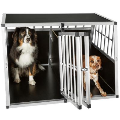 China Dog Cage Kennel Large Extra Large Aluminum Metal Pets Kennel Car Transport Crate  ZX104B for sale