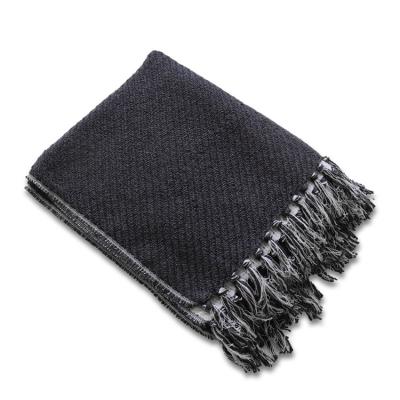 China Fashion high quality 932g anti-static hot selling design knit acrylic rayon blankets for winter for sale