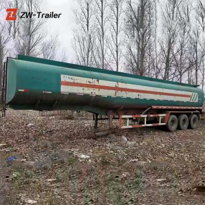 China Cheap fuel tanker trailer used carbon steel truck axles diesel price 3 capacity gas tank trailer for sale for sale