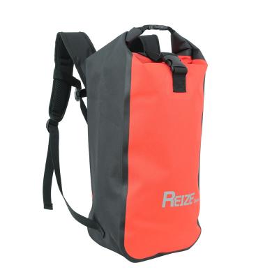 China Orange Outdoor Waterproof Backpack 20 Liter TPU Waterproof Dry Bag Backpack for sale