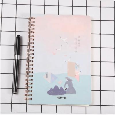 China 2020 Daily Free Sample Custom Sprial Ring Notebook Diary Travel Notebook Latest for sale