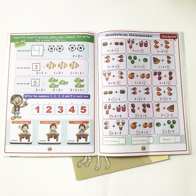 China paper & Cardboard Printing Kids Math Activity Book Kids Book Printing Book For Children for sale