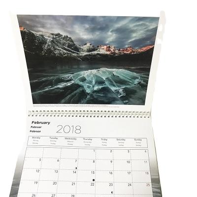 China New Design Low MOQ Custom Your Company Logo Advent Planner A4 Size Monthly Wall Calendar 2021 Wall Calendar for sale