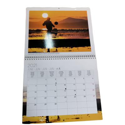 China Custom Wall Calendar 2021 Wall Calendar Printing Your Design Monthly Planner High Quality A4 Size for sale