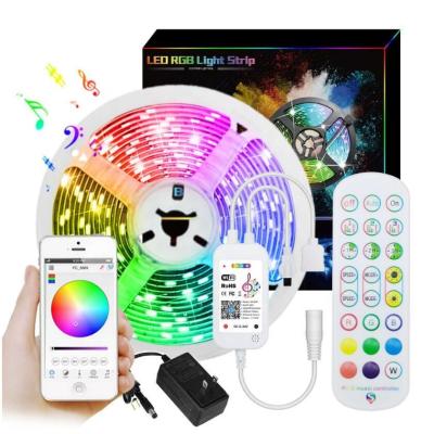 China Easy life 32.8ft 10m 5050 Tuya wifi work with alexa Google app tuya phone assistant RGB led strip smart kit RGB led strip light for sale