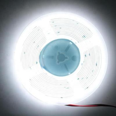 China Desktop high density led strip ribbon light 8mm ip20 9w/m warm white dotless flexible cob white led strip for sale