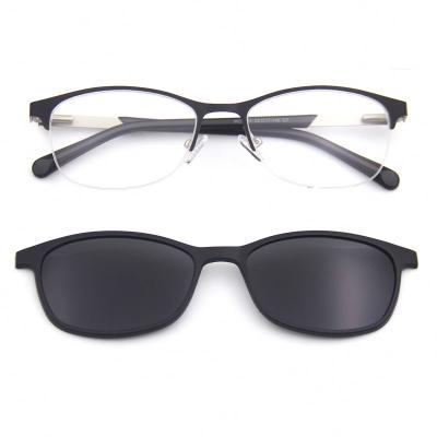 China 15 years experience great new stock design tr90 high quality removable metal clip on eyeglasses for sale